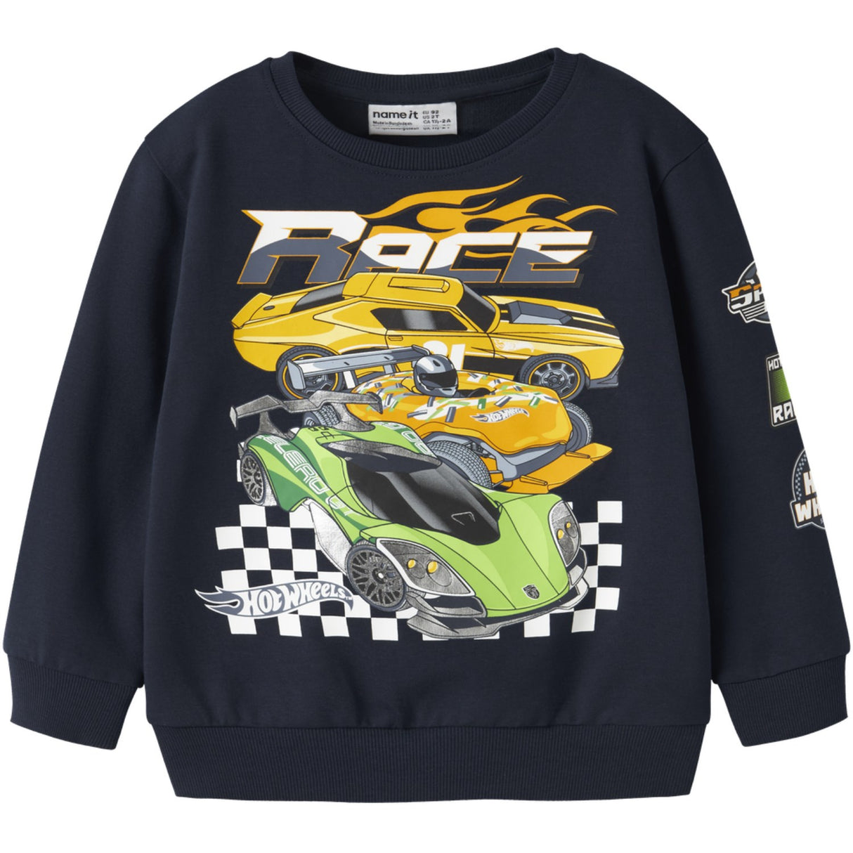 Name It Navy Blazer Nmmjerry Hotwheels Nreg Sweat Unb Mat
