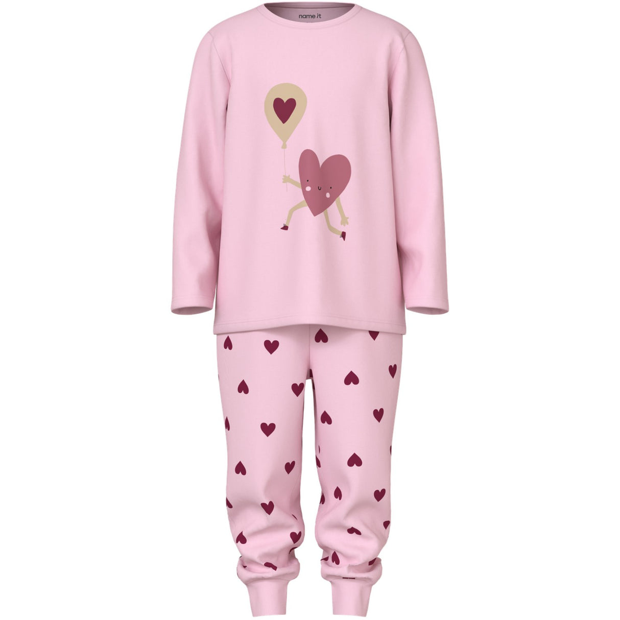 Name It Parfait Pink Nmfnightset Cutie Heart Noos
