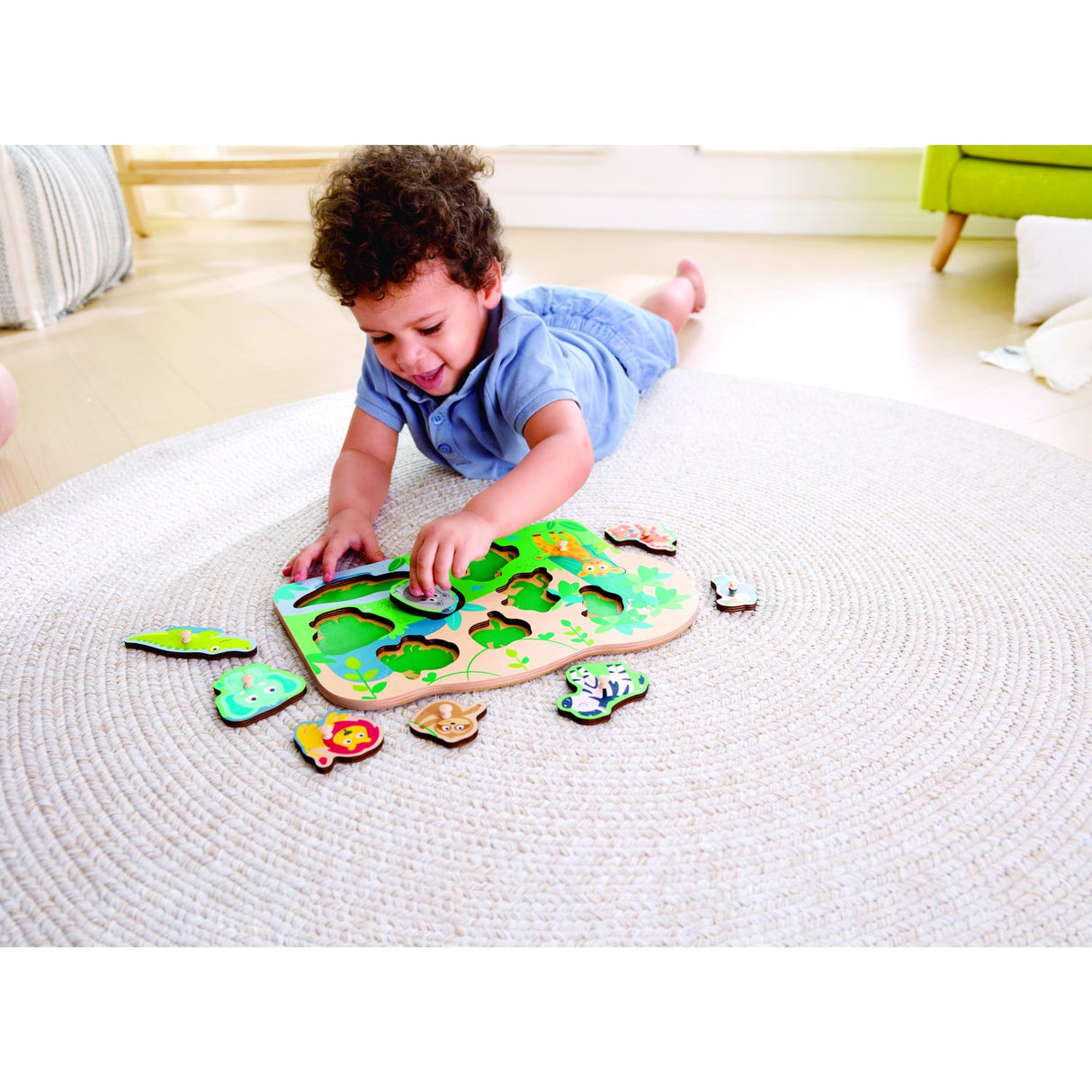 Hape Vilde Dyr Knoppuslespil