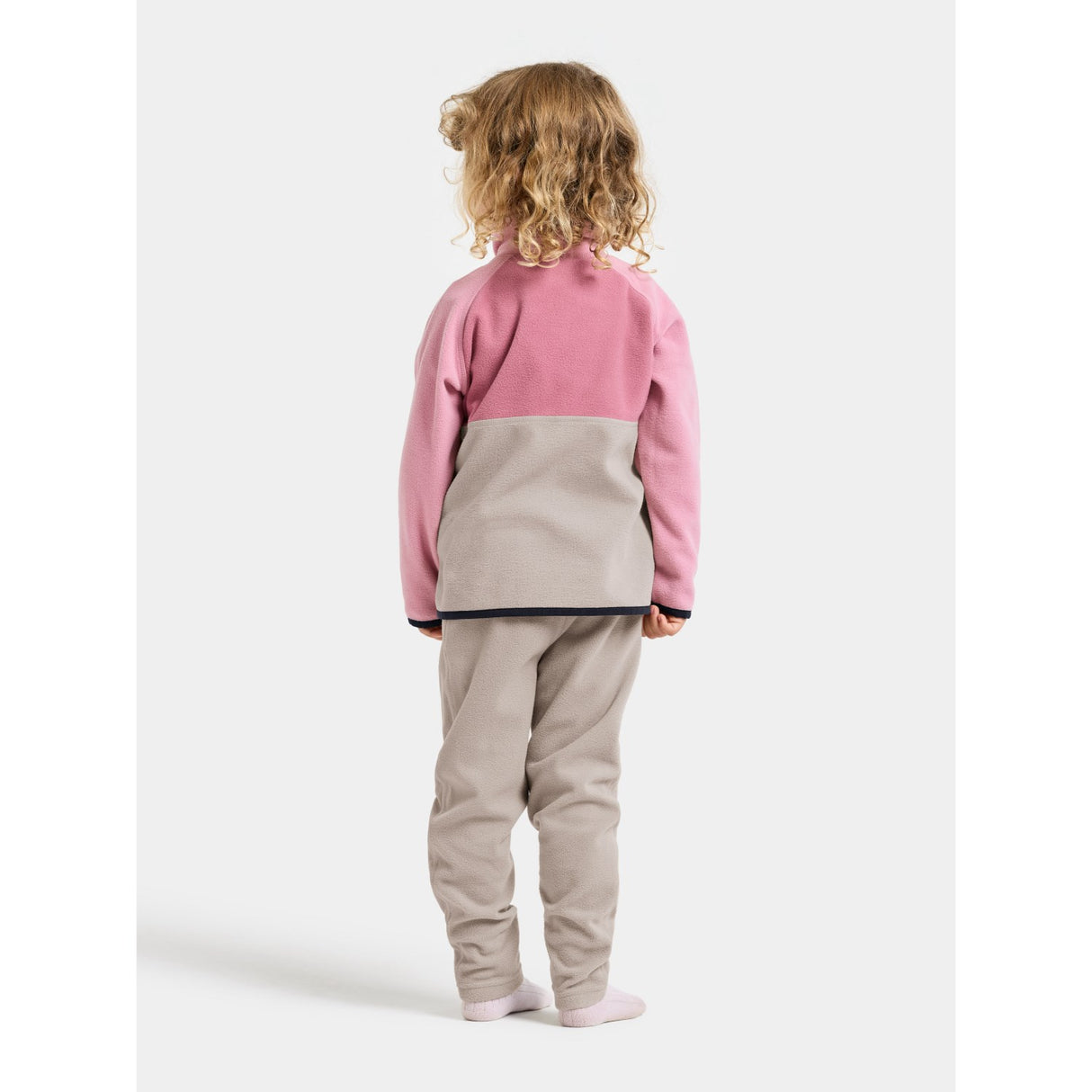 Didriksons Heather Pink Monte Kids Half Bu 5