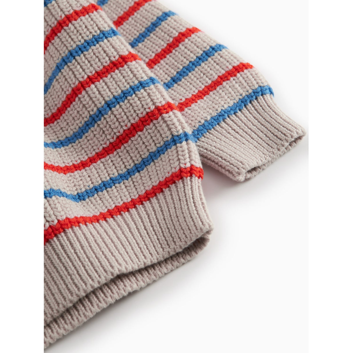 MarMar Cotton Knit EA Stripe Tomato Mix Stripe Teno B Strikket Bluse