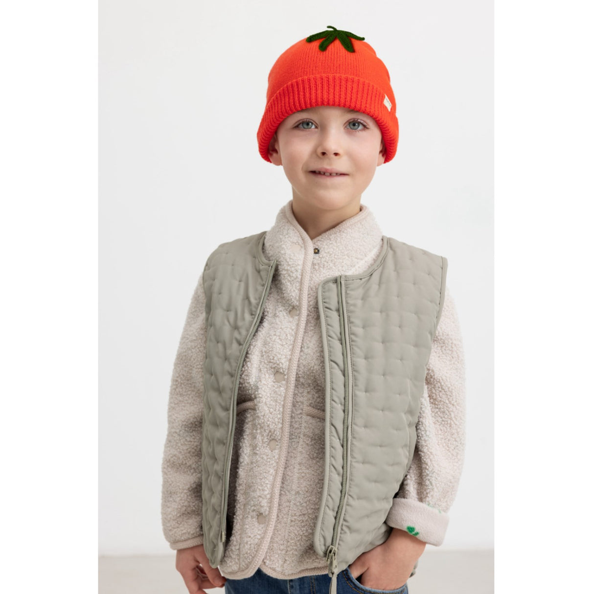 MarMar Cotton Knit Plain Tomato Atlas Tomato Hue