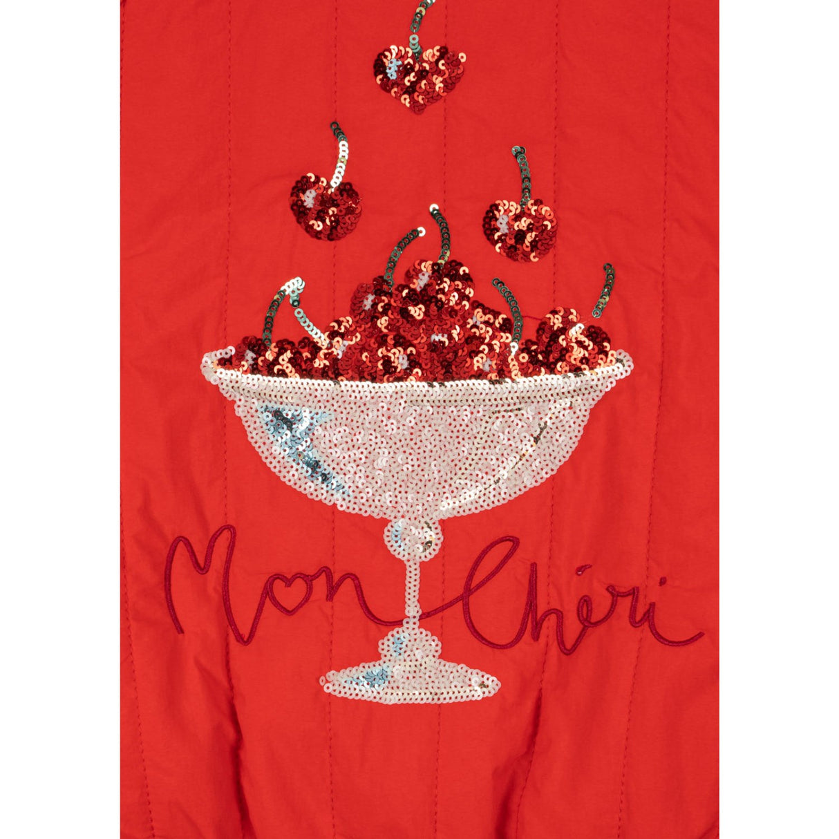 Konges Sløjd Fiery Red Juno Paliet Bomber Jakke