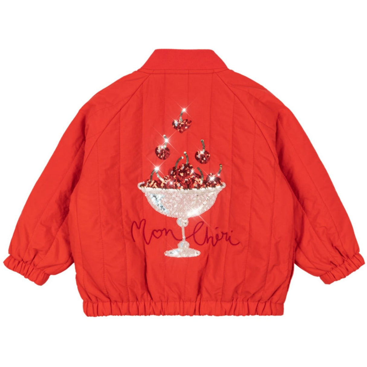 Konges Sløjd Fiery Red Juno Paliet Bomber Termojakke