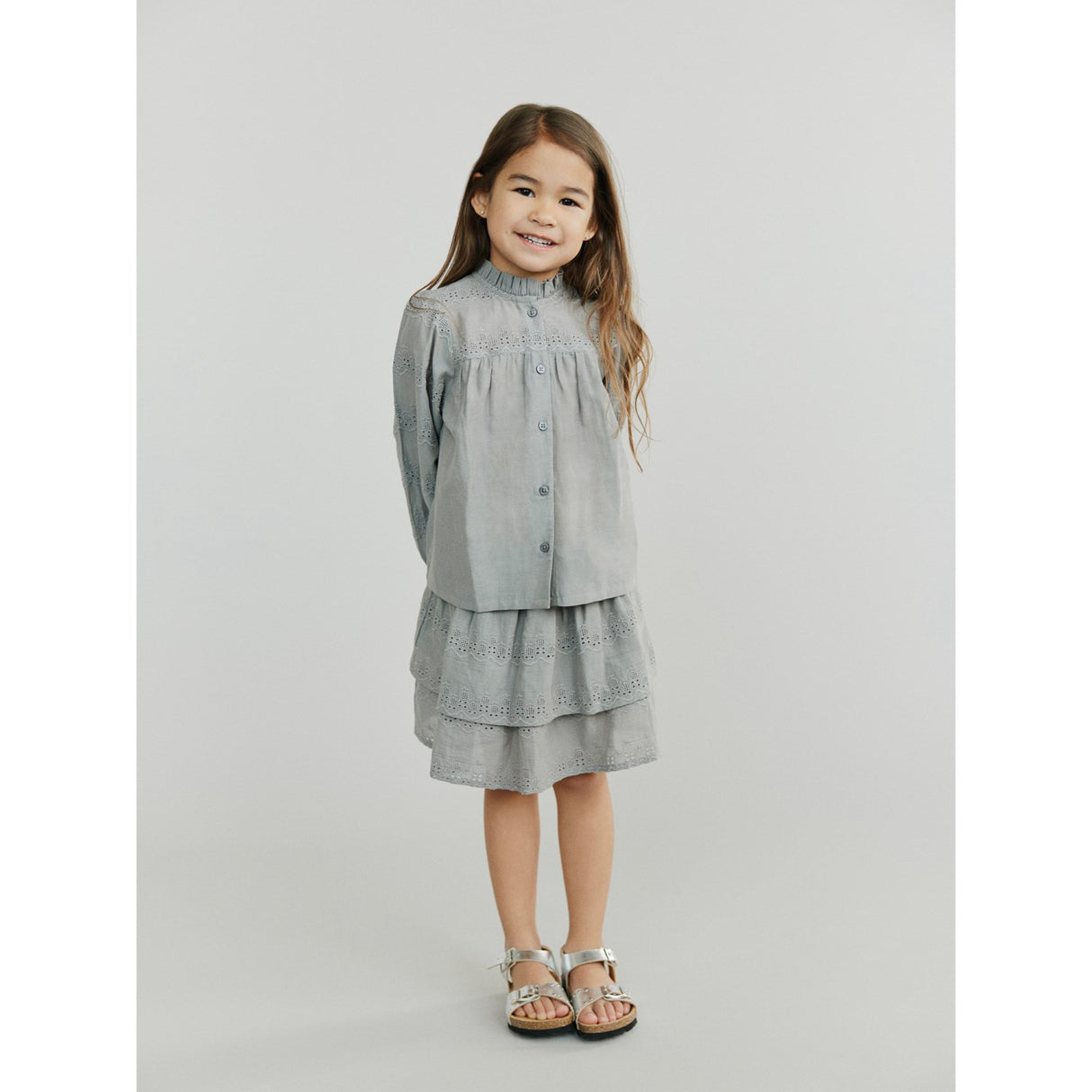 Sofie Schnoor Stone Grey Siggykb Nederdel