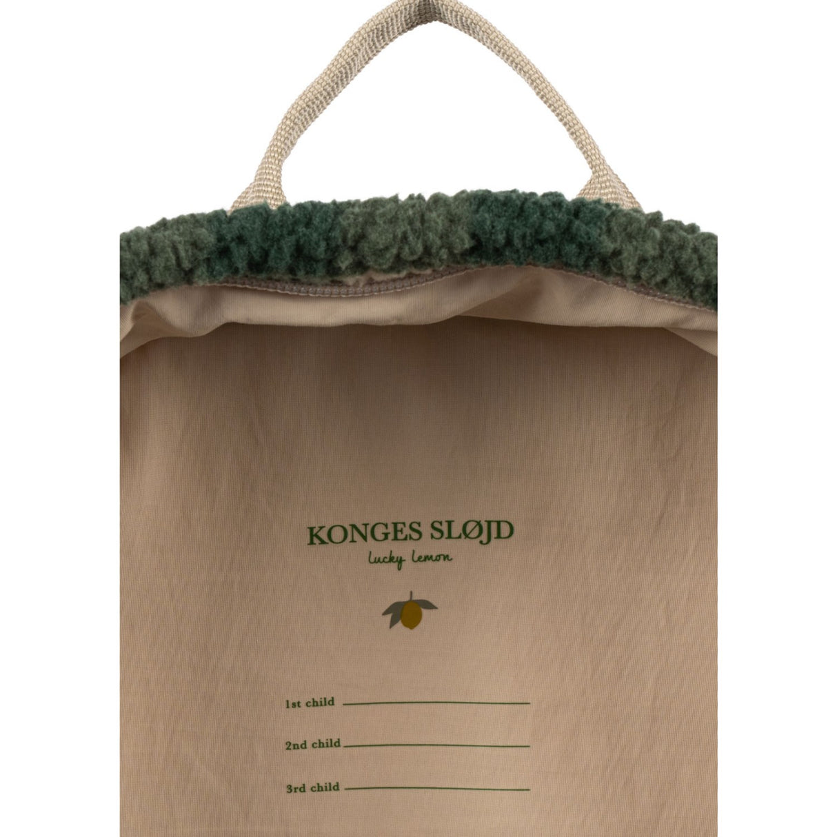 Konges Sløjd Green Check Jody Bamse Rygsæk Grs