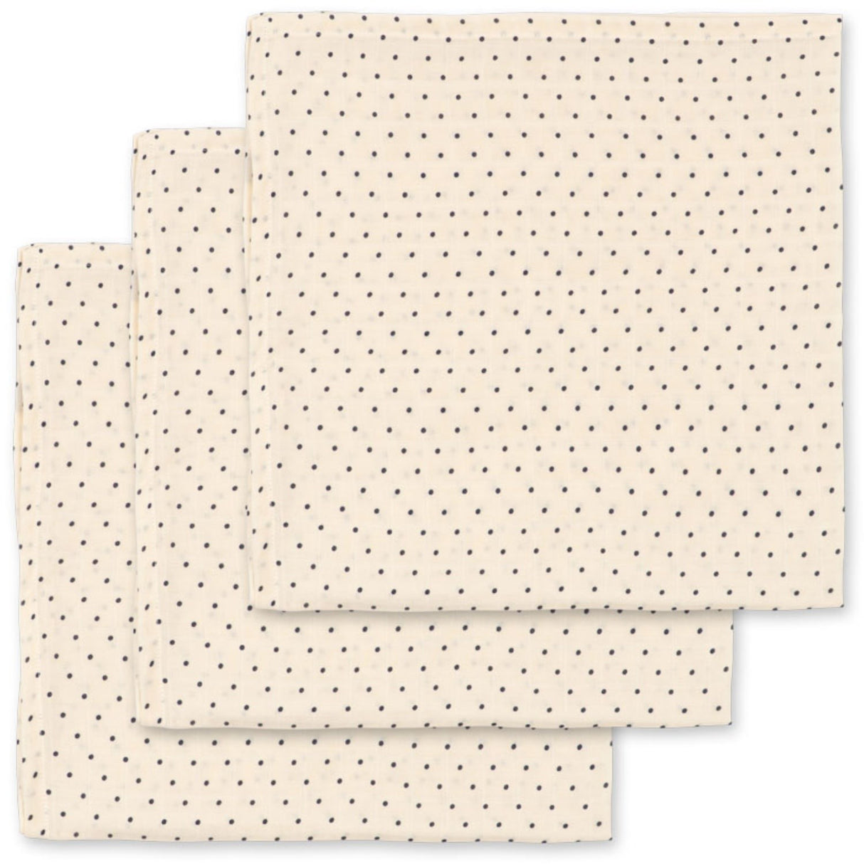 Konges Sløjd Estate Dot 3 Pak Muslin Cloth Gots