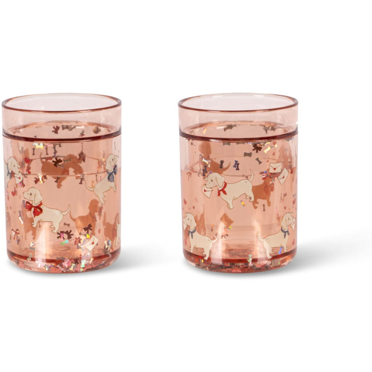 Konges Sløjd Woof Letter Rose 2 Pak Glitter Kopper