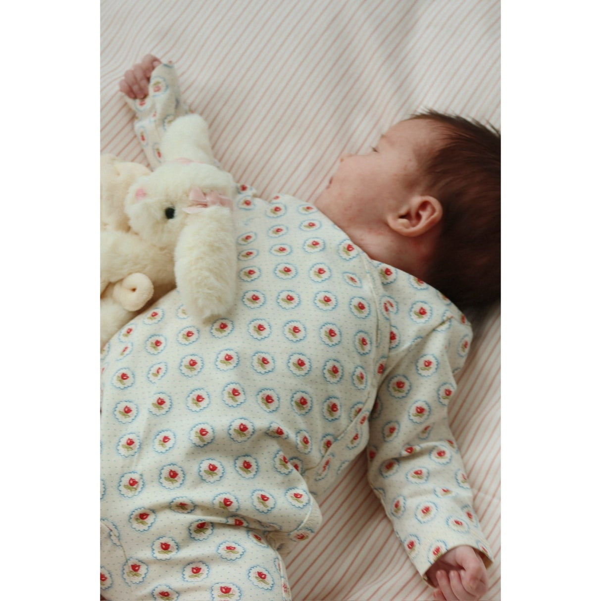 Konges Sløjd Stripie Petite Rose Baby Sengetøj Gots