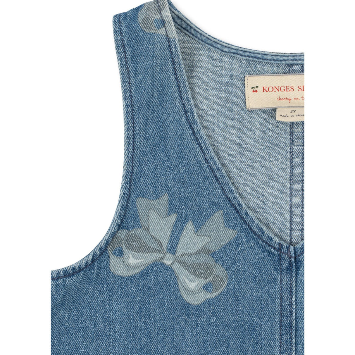 Konges Sløjd x Luksusbaby Bella Bow Blu Magot Flæse Kjole Gots