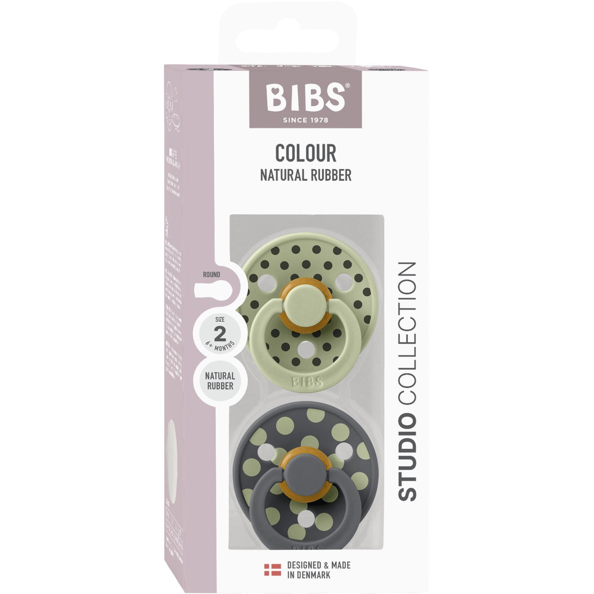 Bibs Sage/Iron Sut Studio Colour 2-Pak Polka Latex