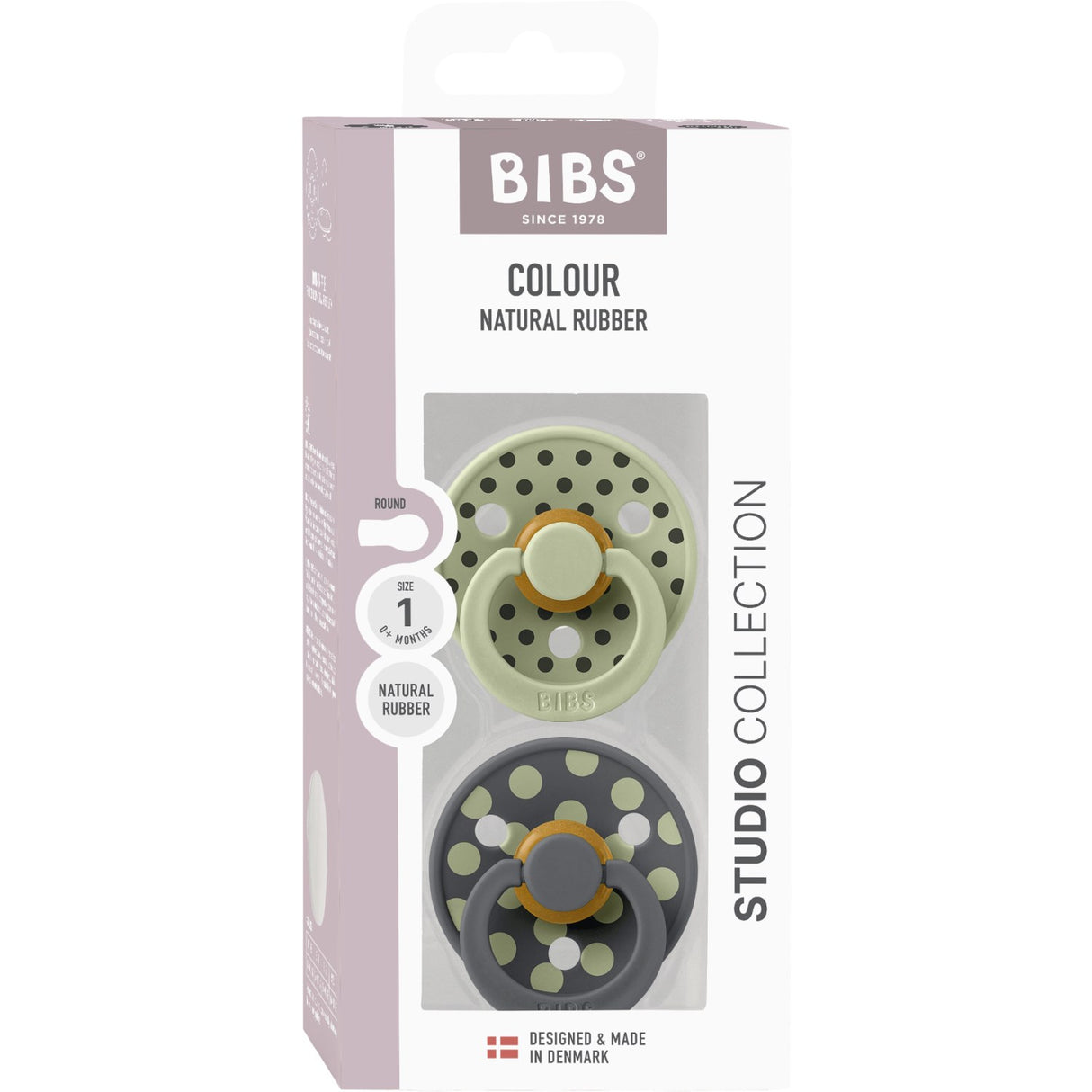 Bibs Sage/Iron Sut Studio Colour 2-Pak Polka Latex