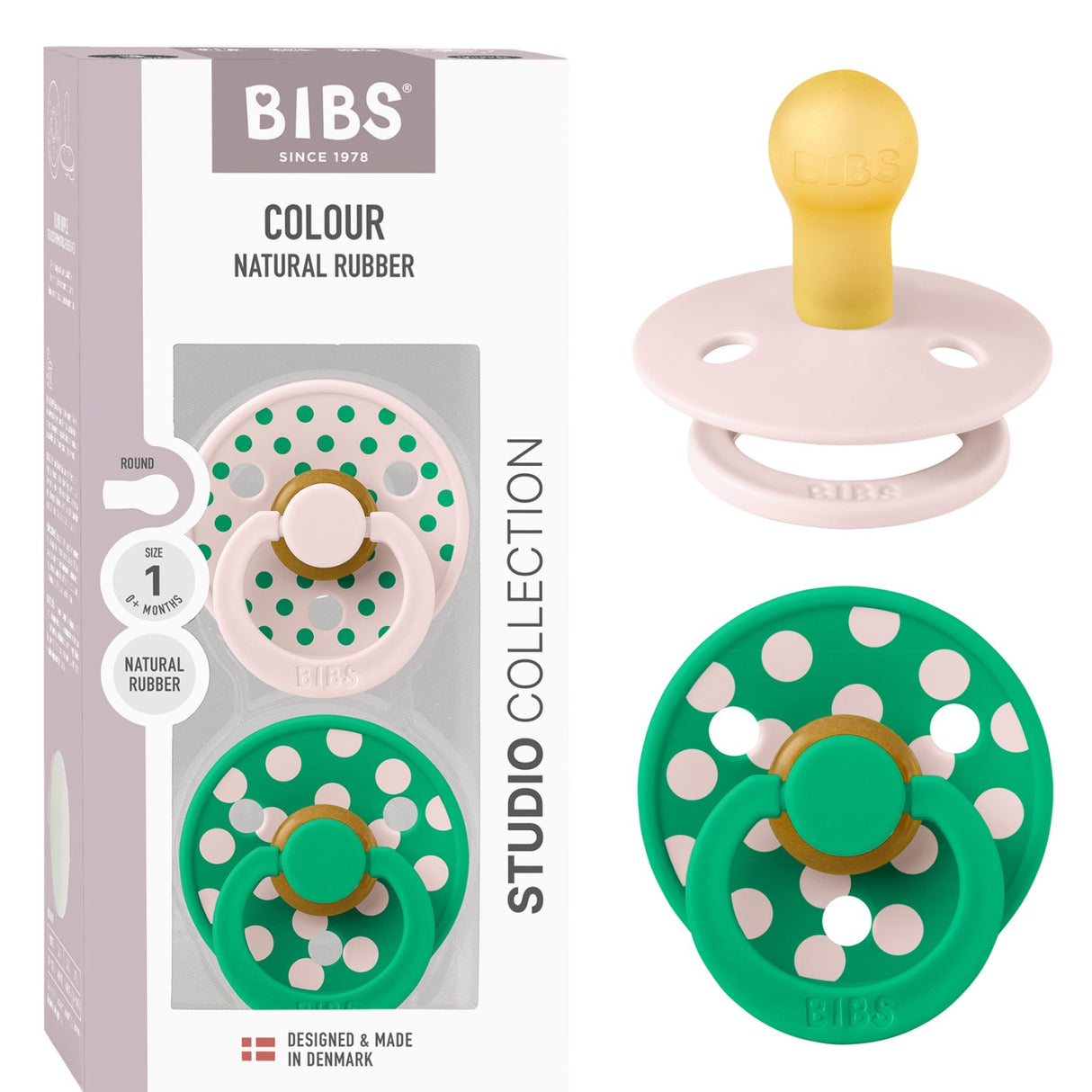 Bibs Petal/Cactus Sut Studio Colour 2-Pak Polka Latex