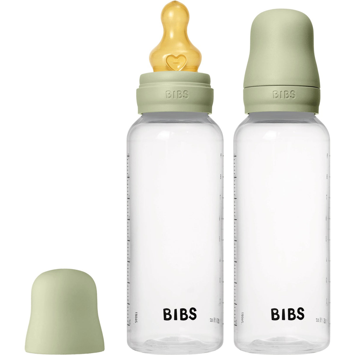 Bibs Sage Baby Flaske Round Latex 2-Pak 270 Ml Medium Flow