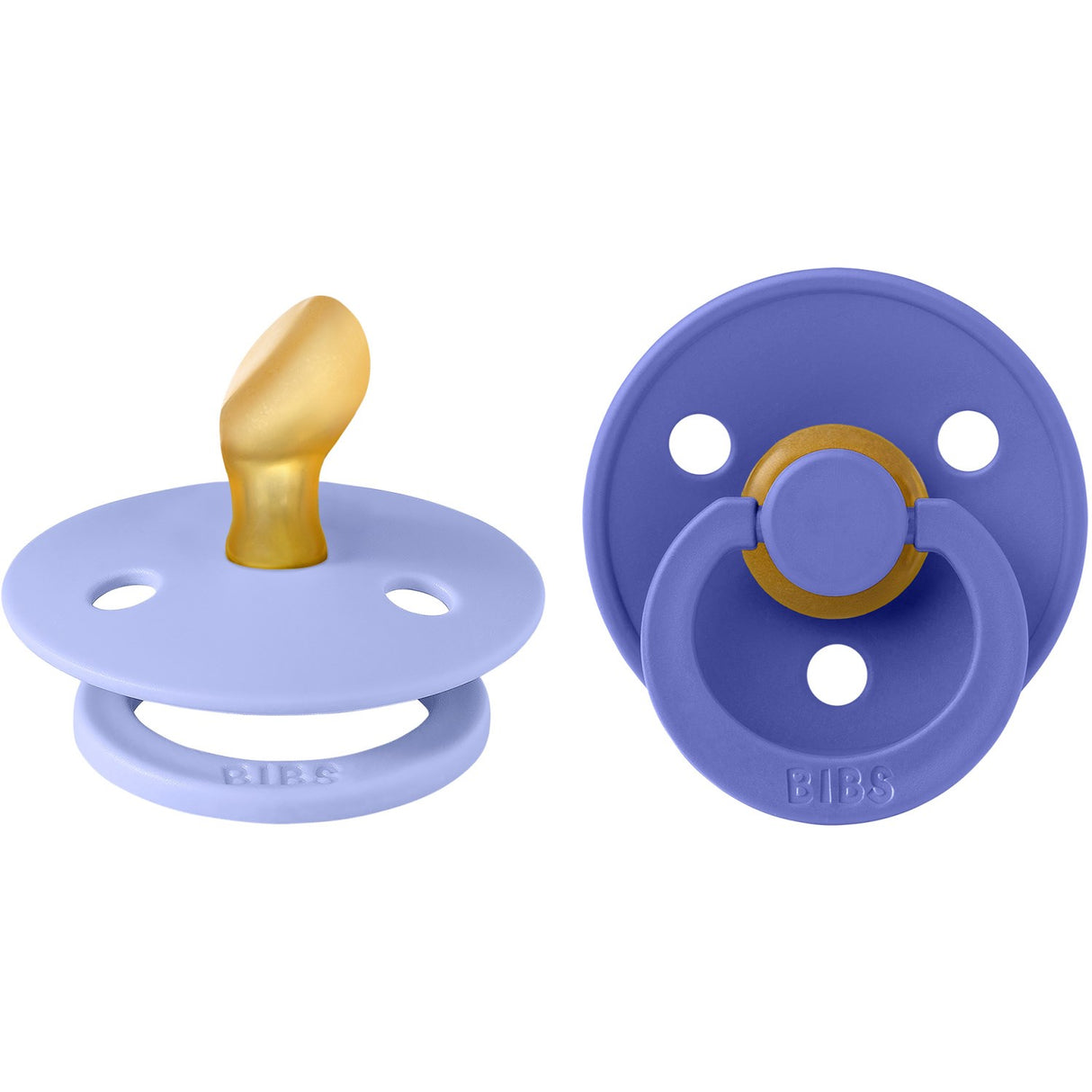 Bibs Hush/Grape Sut Colour 2-Pak Anatomical Latex