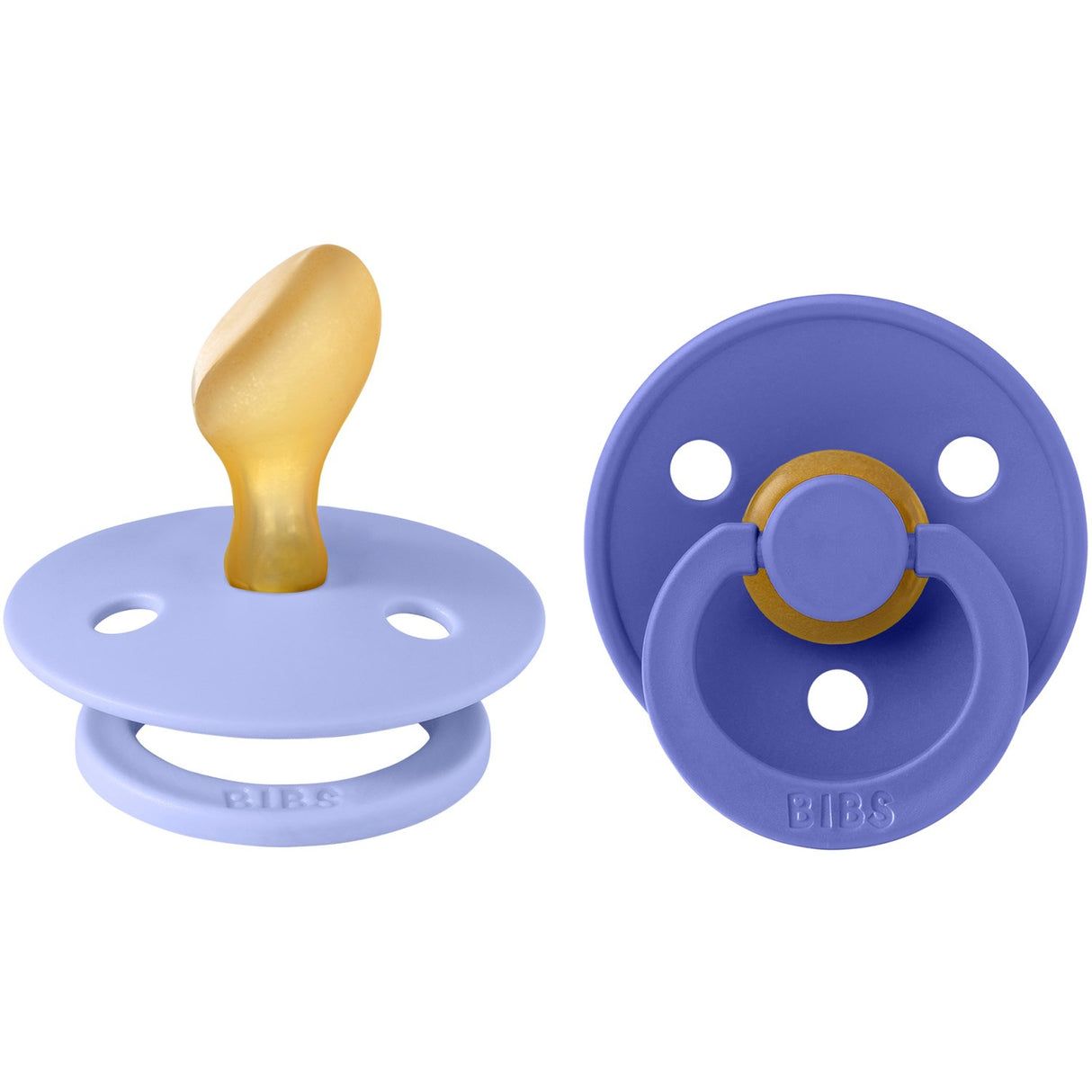 Bibs Hush/Grape Sut Colour 2-Pak Anatomical Latex