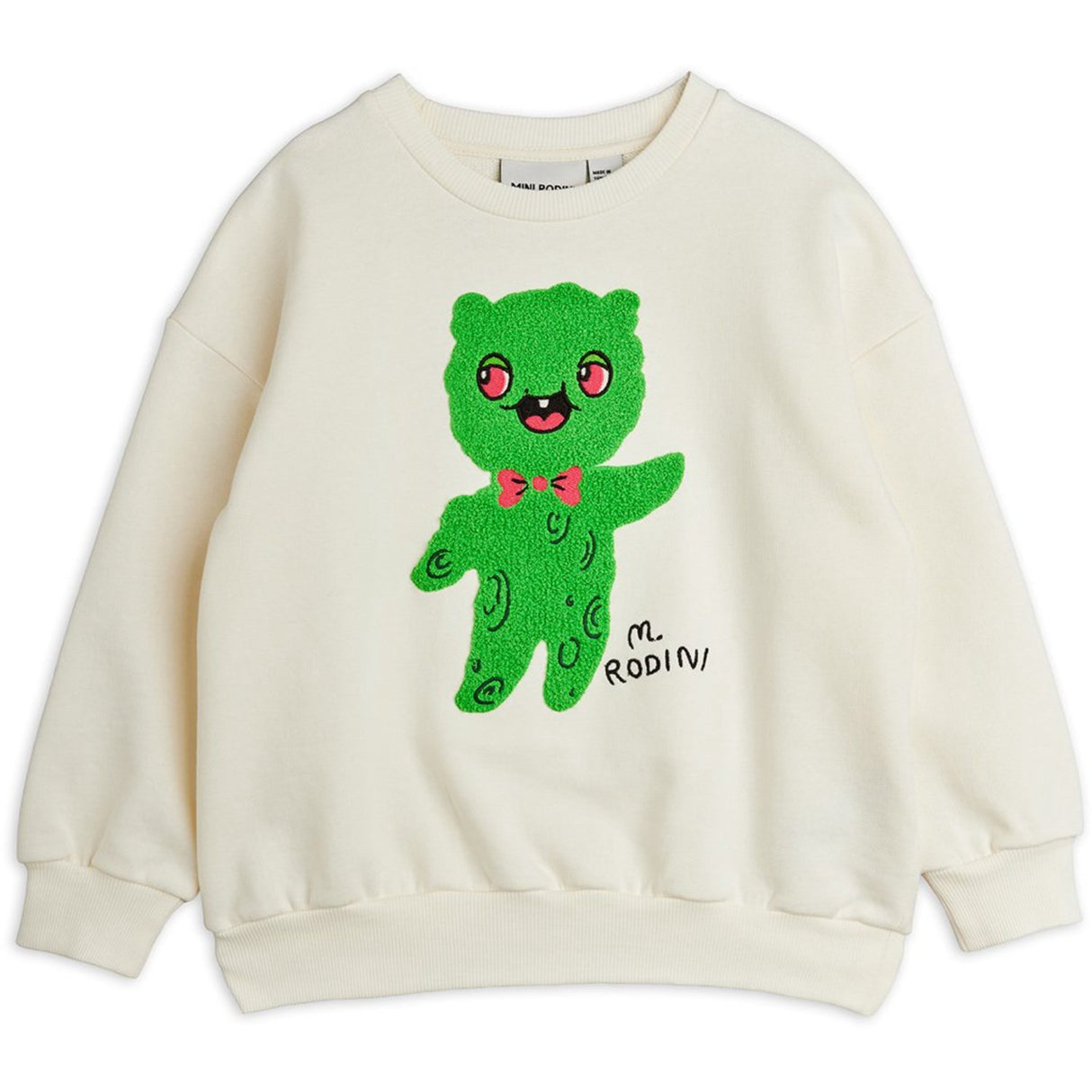 Mini Rodini Off-white Alien Chenille Sweatshirt