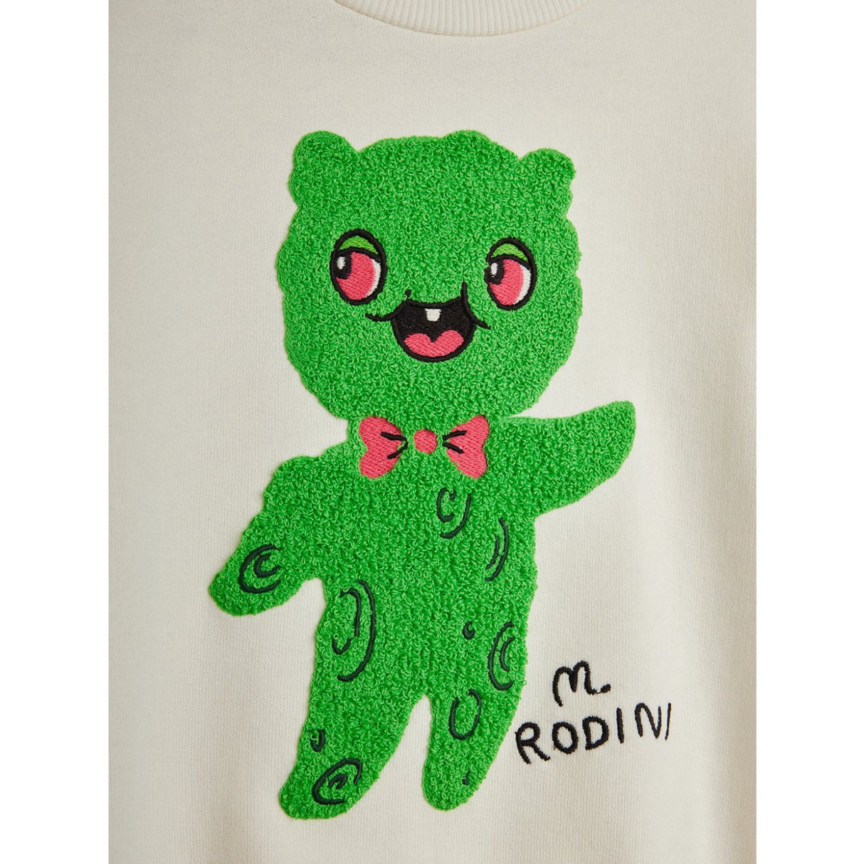 Mini Rodini Off-white Alien Chenille Sweatshirt