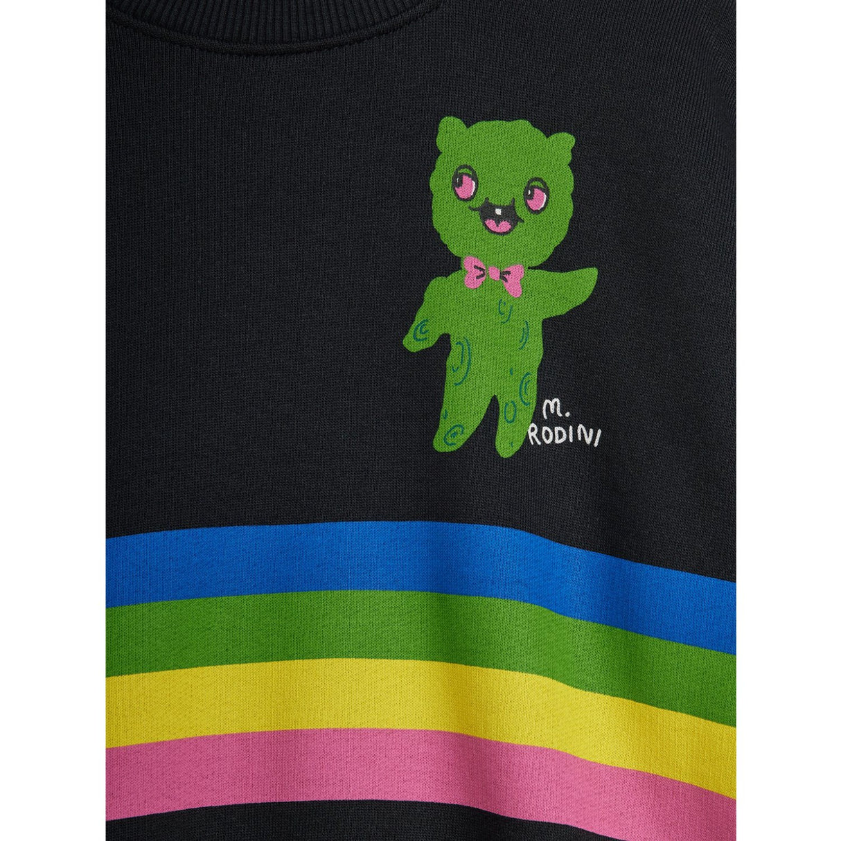 Mini Rodini Black Alien Stripe Sp Sweatshirt