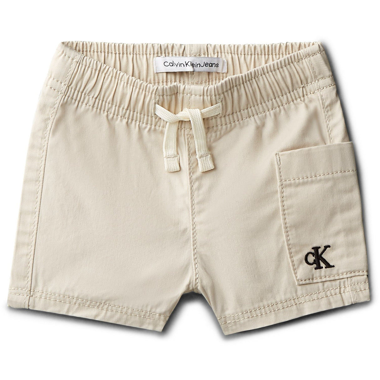 Calvin Klein Oatmeal Bomuld Twill Shorts