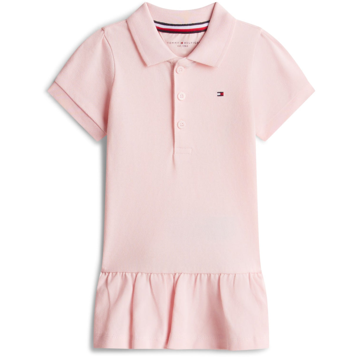 Tommy Hilfiger Precious Pink Pique Polo Kjole Ss