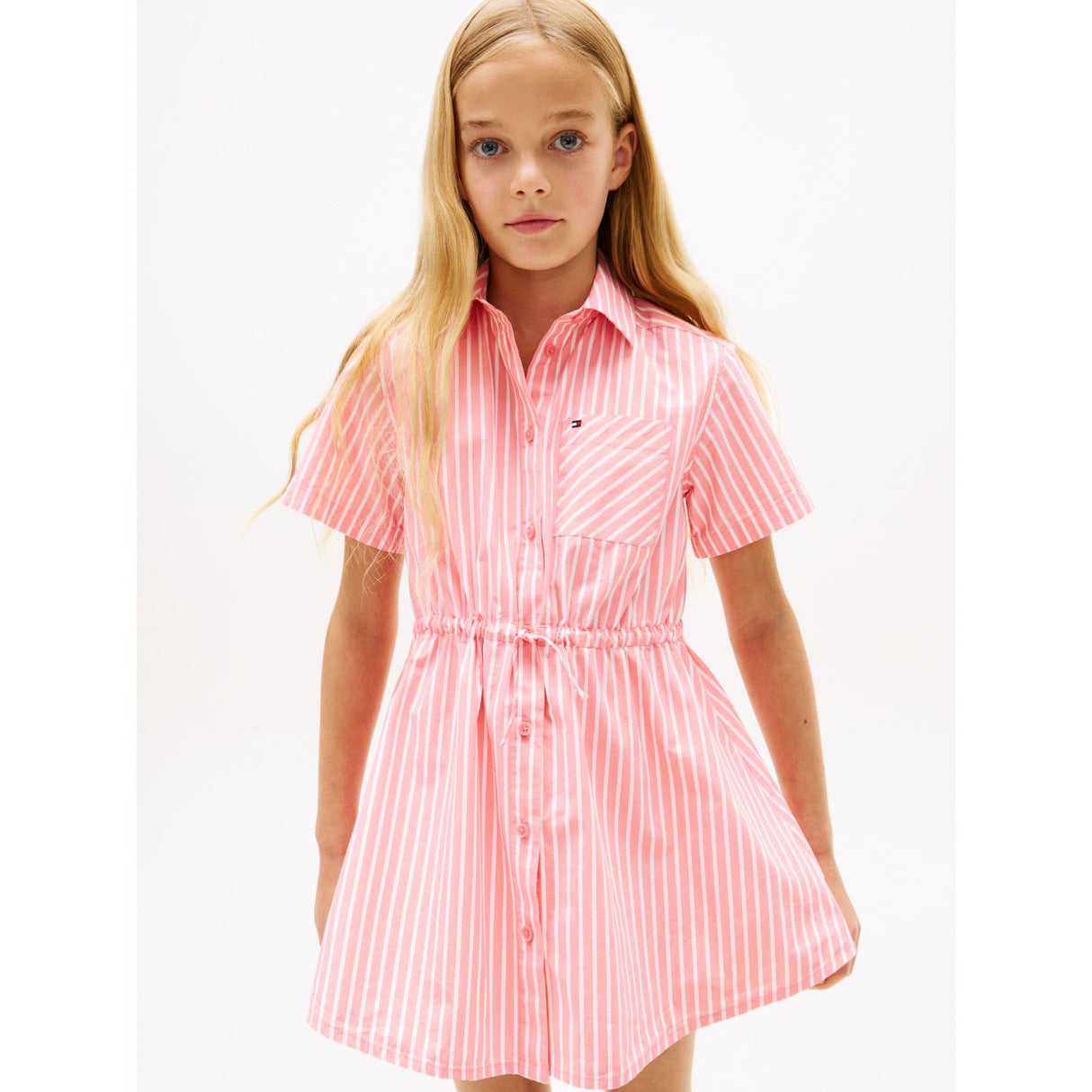 Tommy Hilfiger Tropical Blush Stripes Poplin Stripes Skjorte Kjole