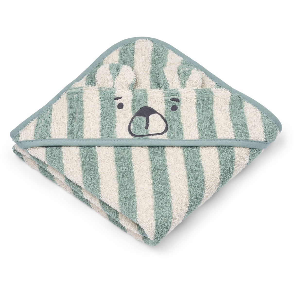 LIEWOOD Peppermint / Creme De La Creme Albert Hooded Håndklæde