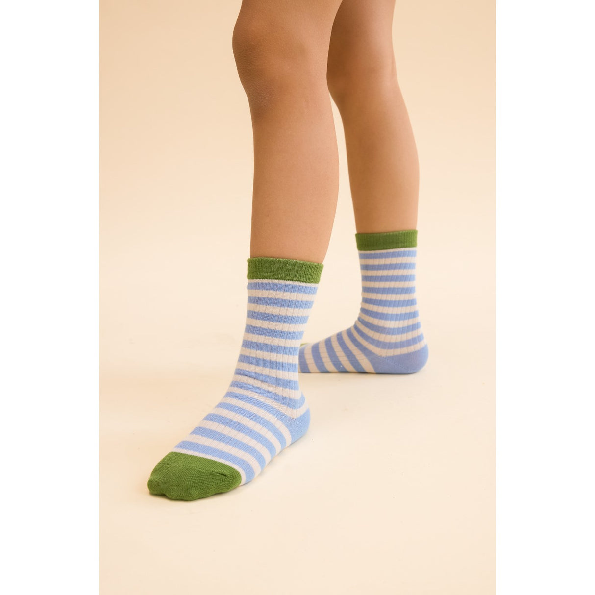 Flöss Blue Stripe Mix 2-pack Vilde Strømper 2-pack