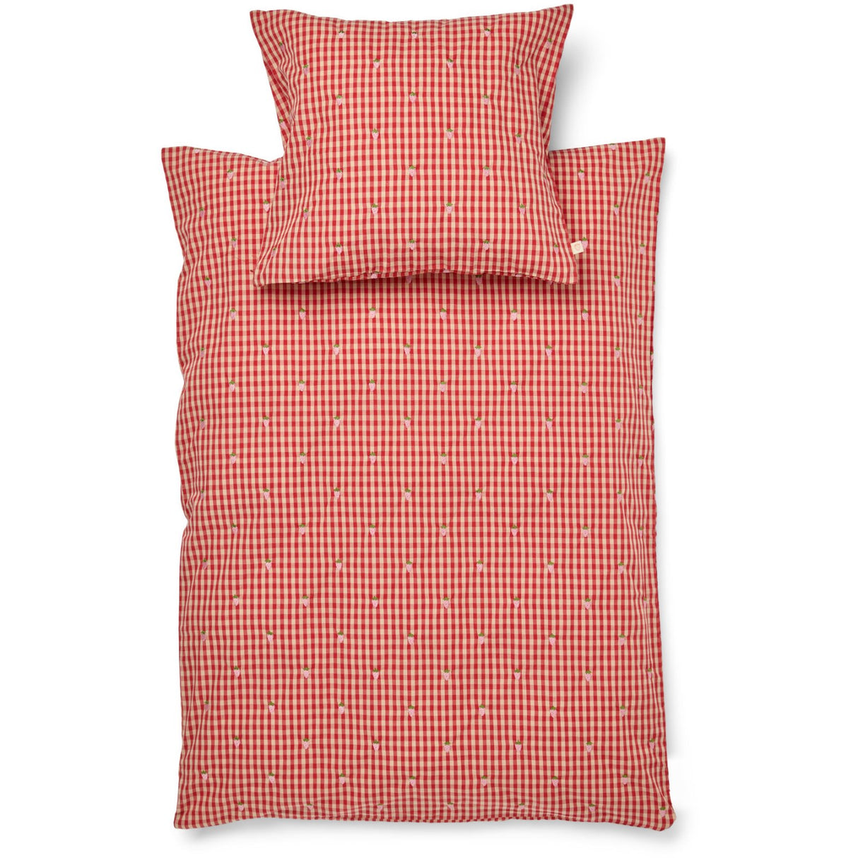 Flöss Red-pink Berry Gingham Molly Pineberry Dyne + Pude