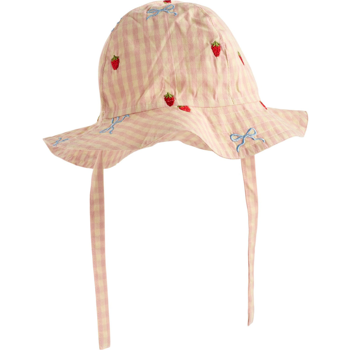 Flöss Berry/bow Gingham Dolly Sløjfe Solhat