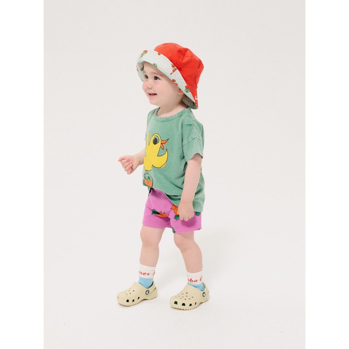 Bobo Choses Green Flying Oranges T-Shirt