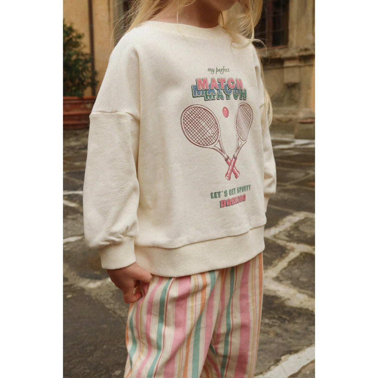 Konges Sløjd Buttercream Loupy Lou Sweat Skjorte Ocs