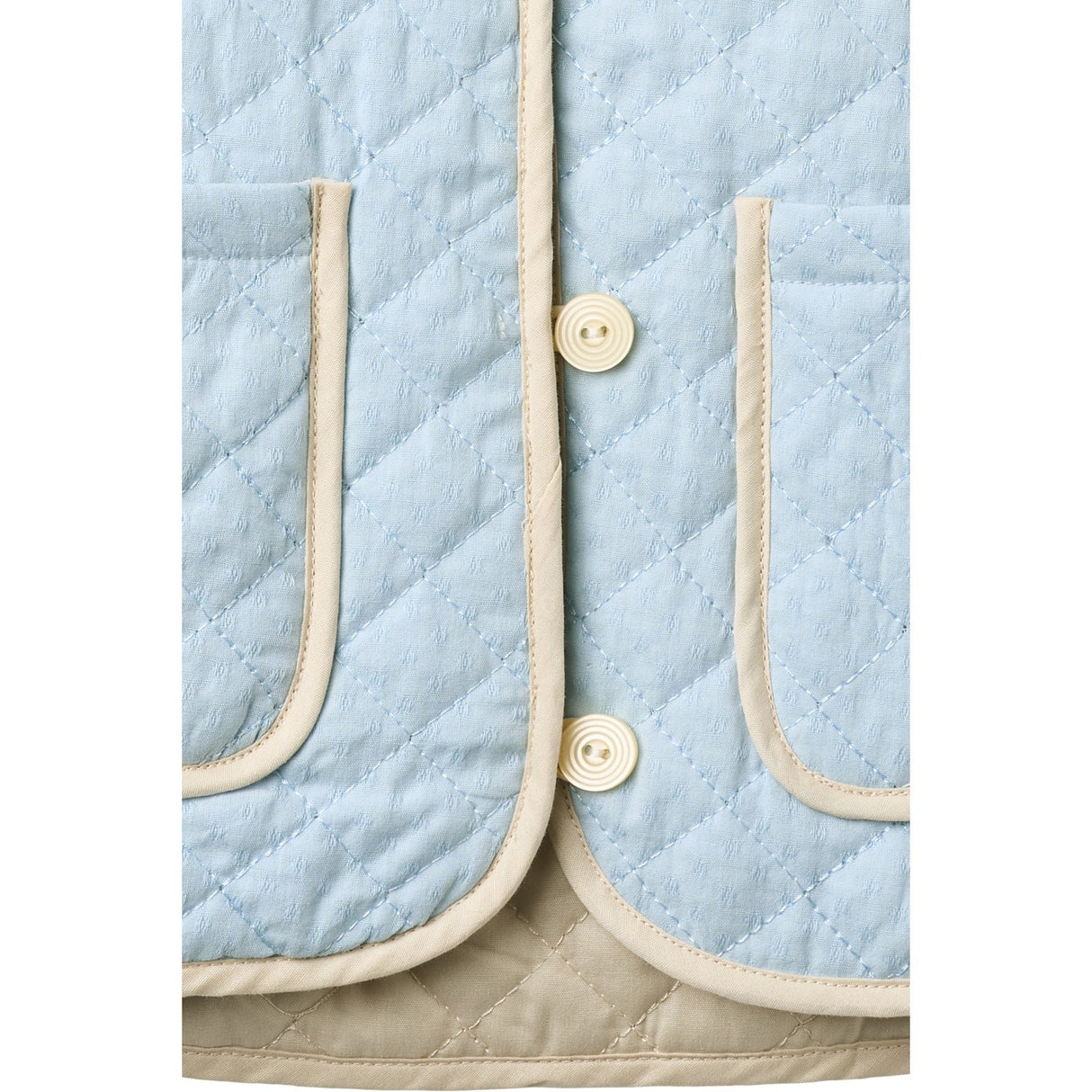 COPENHAGEN COLORS Lt. Blue Comb. Quiltet Vest