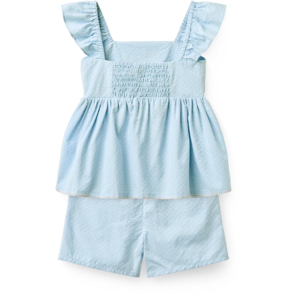 COPENHAGEN COLORS Lt. Blue Comb. Summer Sæt W. Emb.