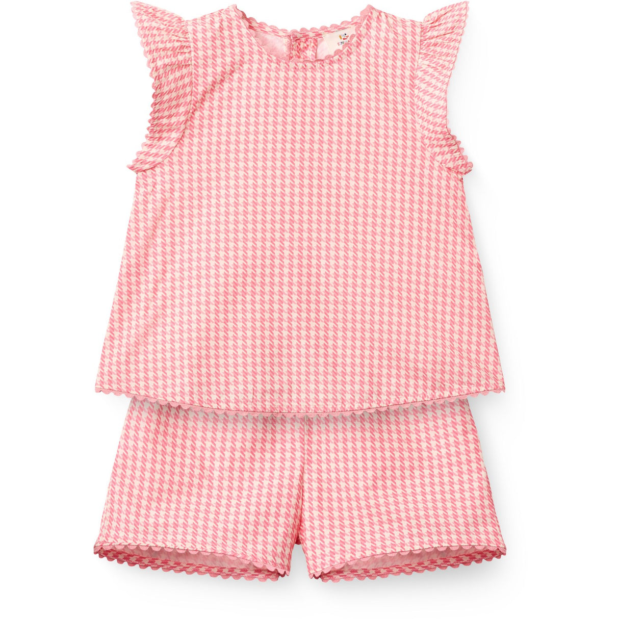 COPENHAGEN COLORS Pink Houndstooth Mini Houndstooth Deco Sæt
