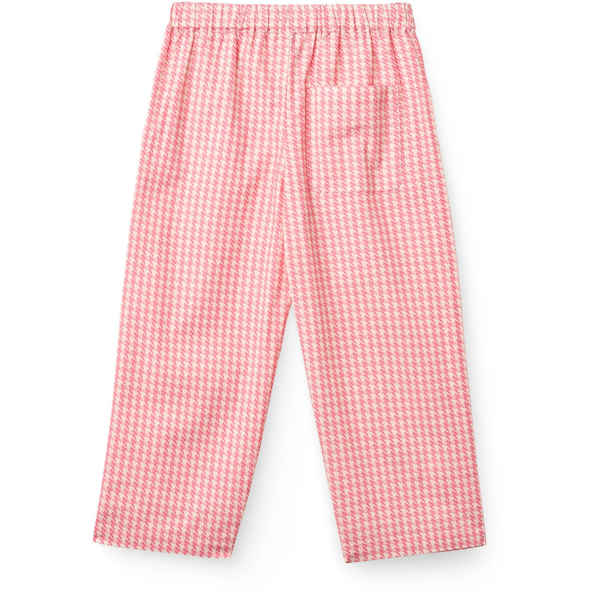 COPENHAGEN COLORS Pink Houndstooth Mini Houndstooth Bukser