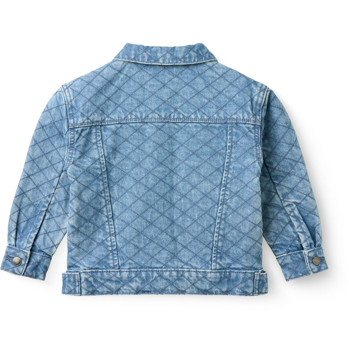 COPENHAGEN COLORS Lt. Washed Blue Quilt Organic Quiltet Denim Jakke