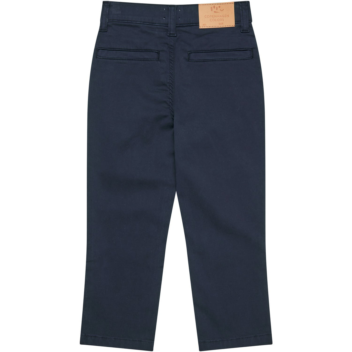 COPENHAGEN COLORS Navy Silky Twill Chinos Slim - Med Stretch