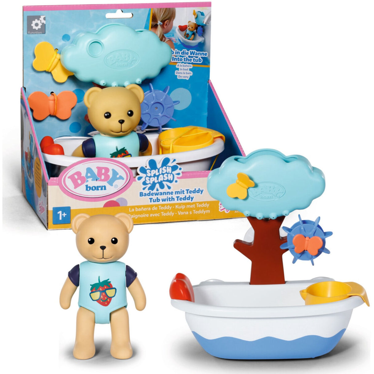 BABY Born Splish Splash Tub With Bamse