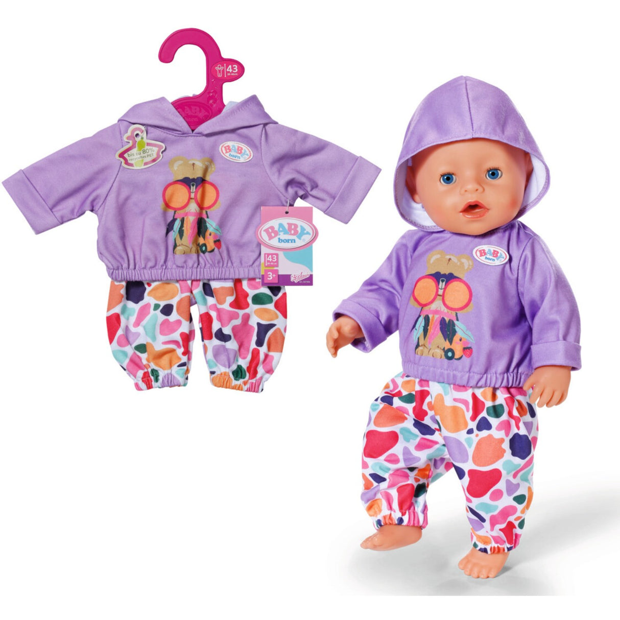 BABY Born Hættetrøje Outfit 43cm