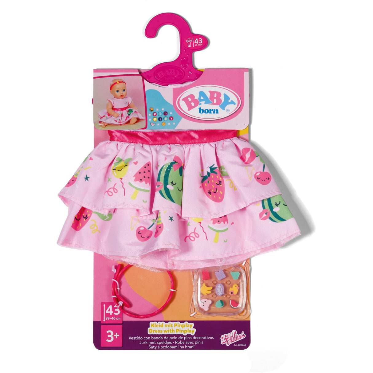 BABY Born Kjole With Pinplay 43cm