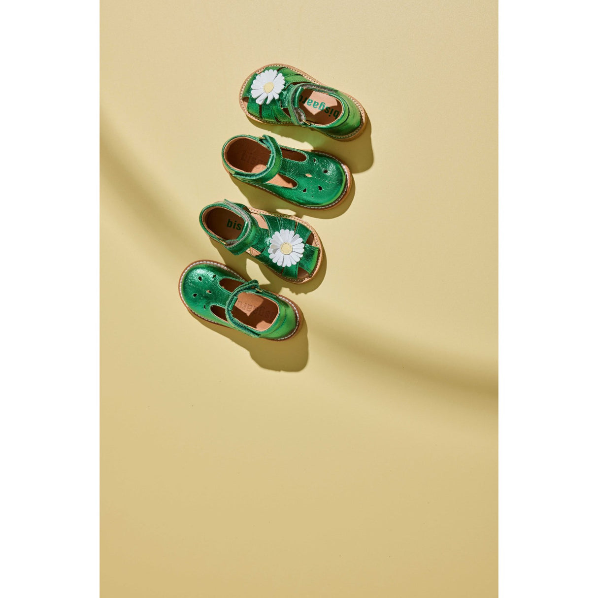 Bisgaard Green Metallic Kaia Sandal