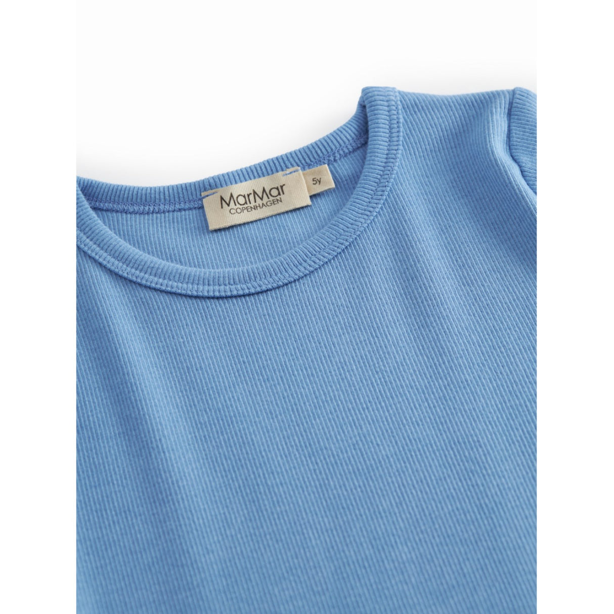 MarMar Modal Fine Rib Surf Blue Tani Bluse