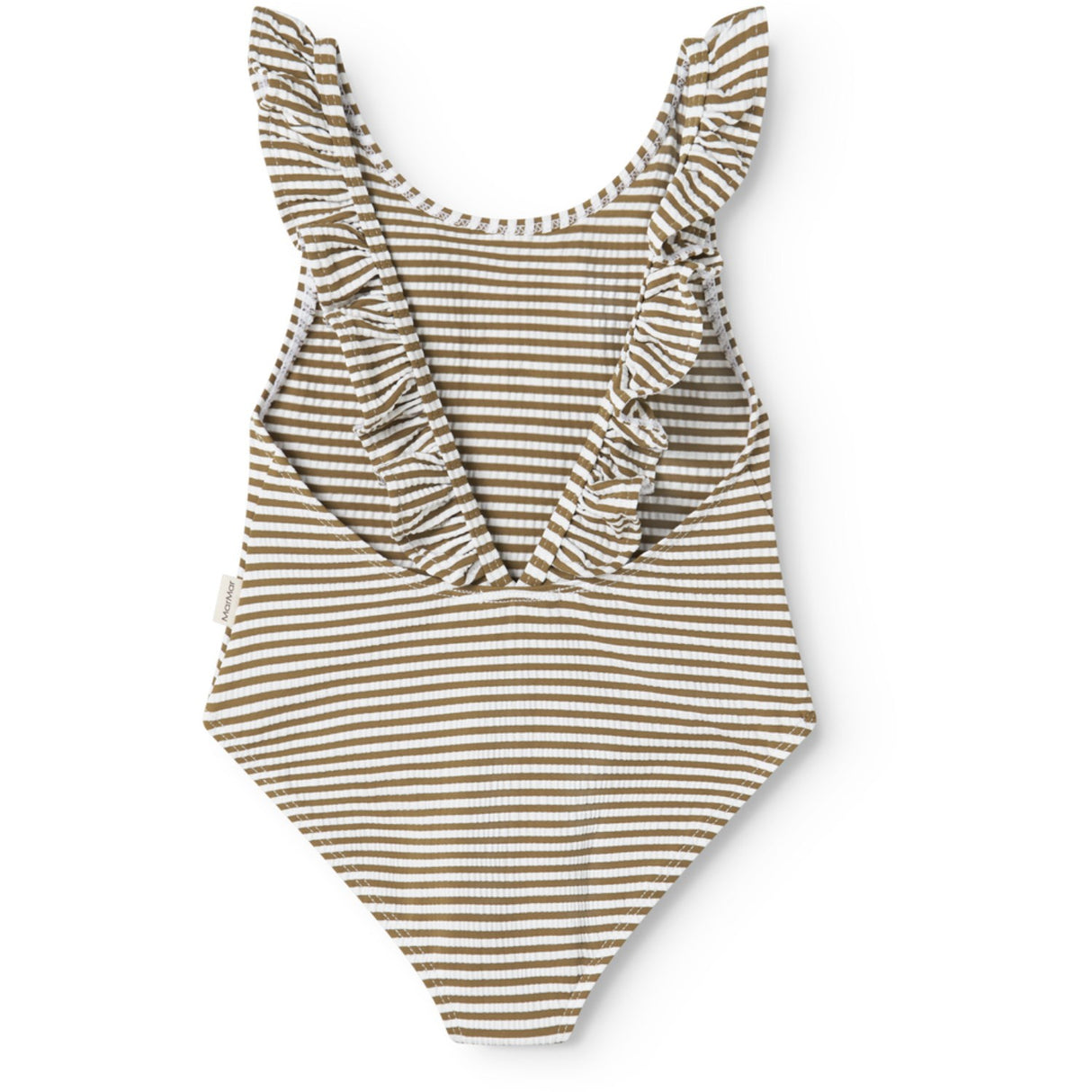 MarMar Seersucker Swim Dark Bronze Stripe Swilla Bathing Dragt