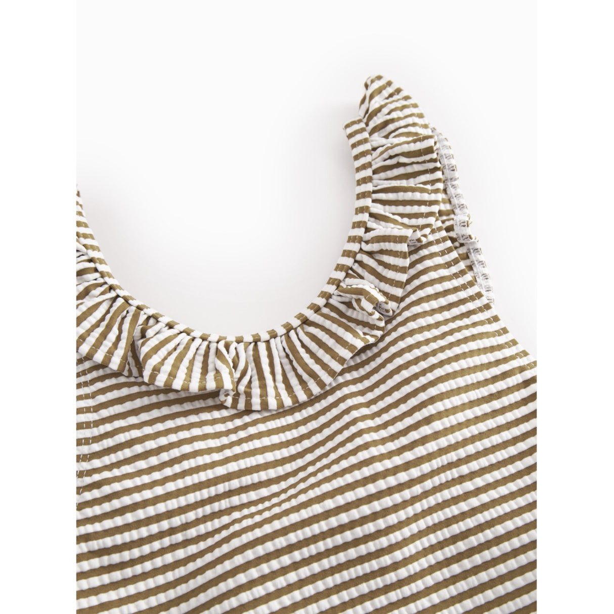 MarMar Seersucker Swim Dark Bronze Stripe Swilla Bathing Dragt