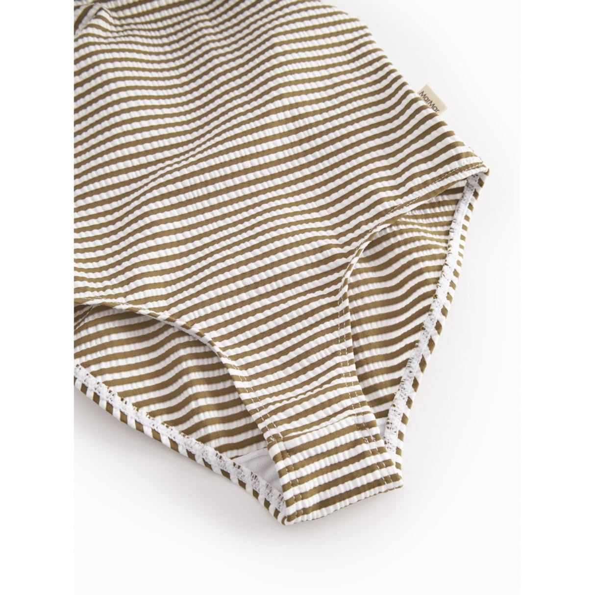 MarMar Seersucker Swim Dark Bronze Stripe Swilla Bathing Dragt