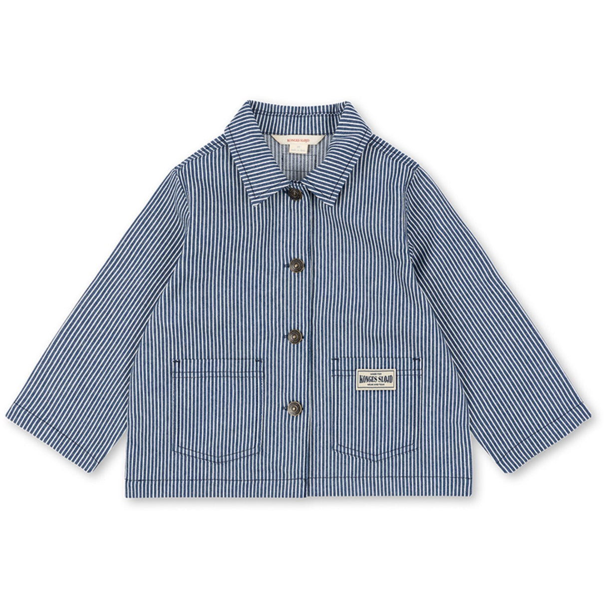 Konges Sløjd Blue Stripe Luc Skjorte Jakke Gots