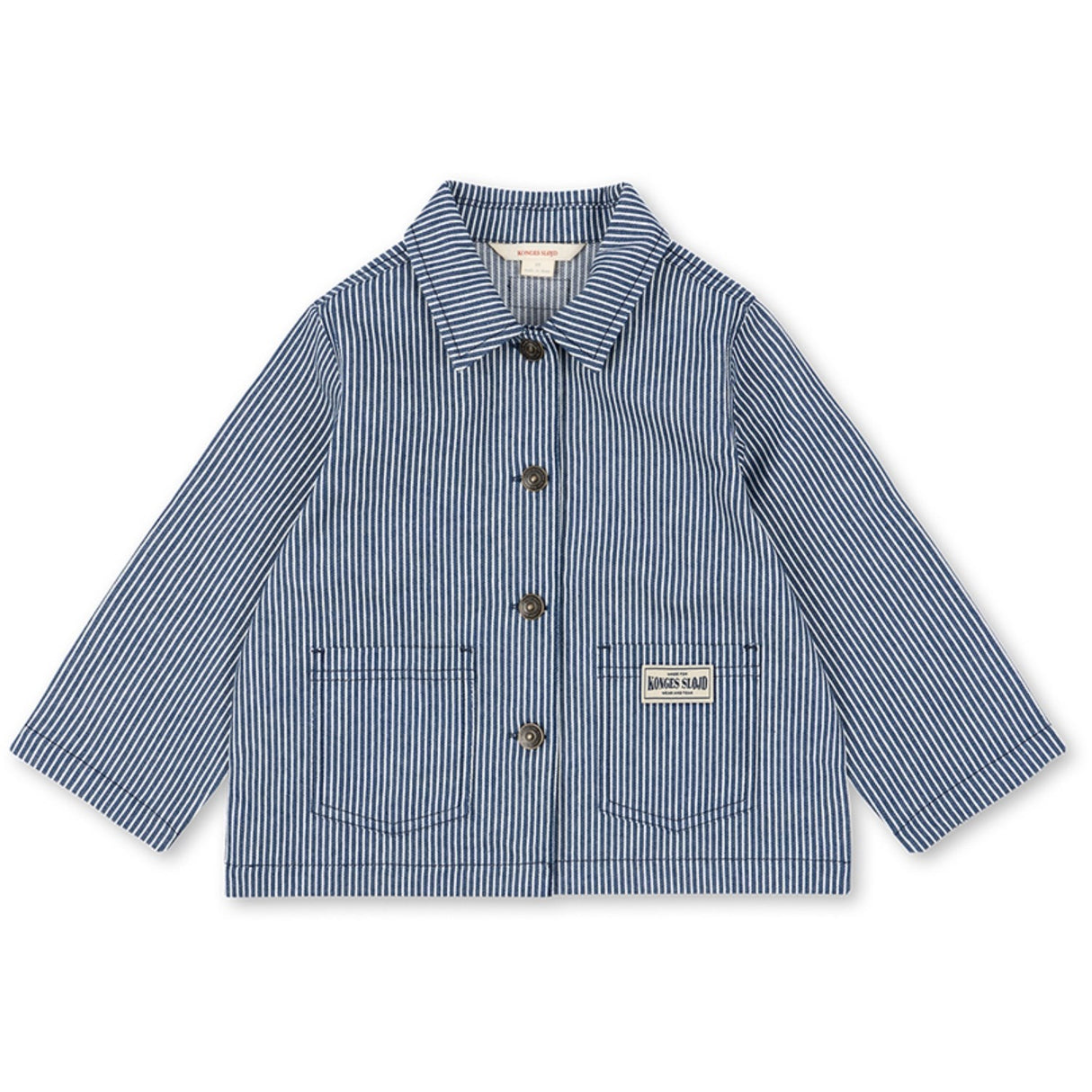 Konges Sløjd Blue Stripe Luc Skjorte Jakke Gots