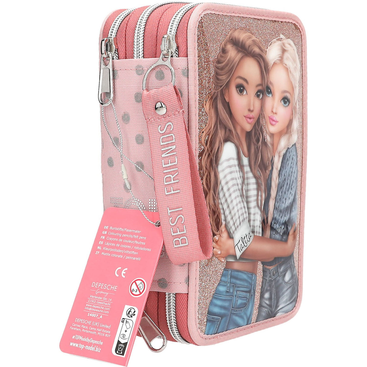 TOPModel Dots Triple Pencil Case