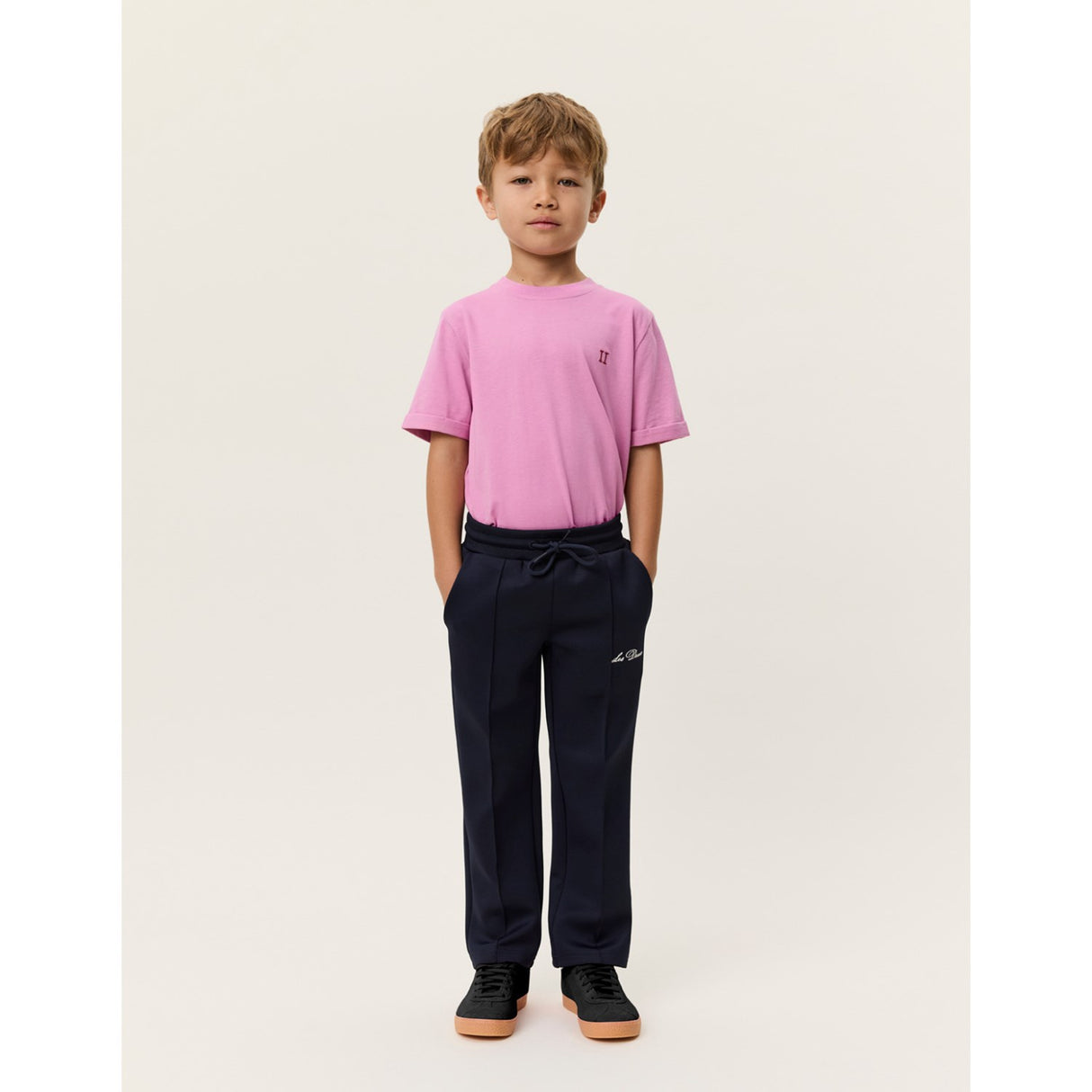 Les Deux Kids Dark Navy Ballier Crew Track Bukser